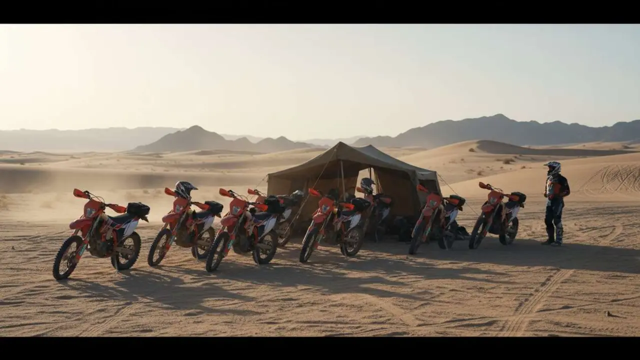  Motos KTM en detalle mostrando la verdad oculta entre manipulaci&oacute;n y estrategia de concesionarios oficiales &mdash; Imagen generada por IA 