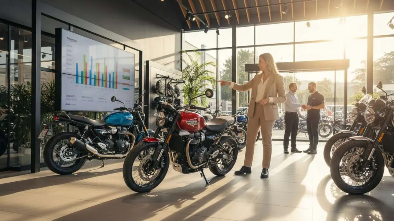  Motocicletas Triumph 400cc aumentan ventas y popularidad en Brasil gracias a su &eacute;xito en el mercado local &mdash; Imagen generada por IA 