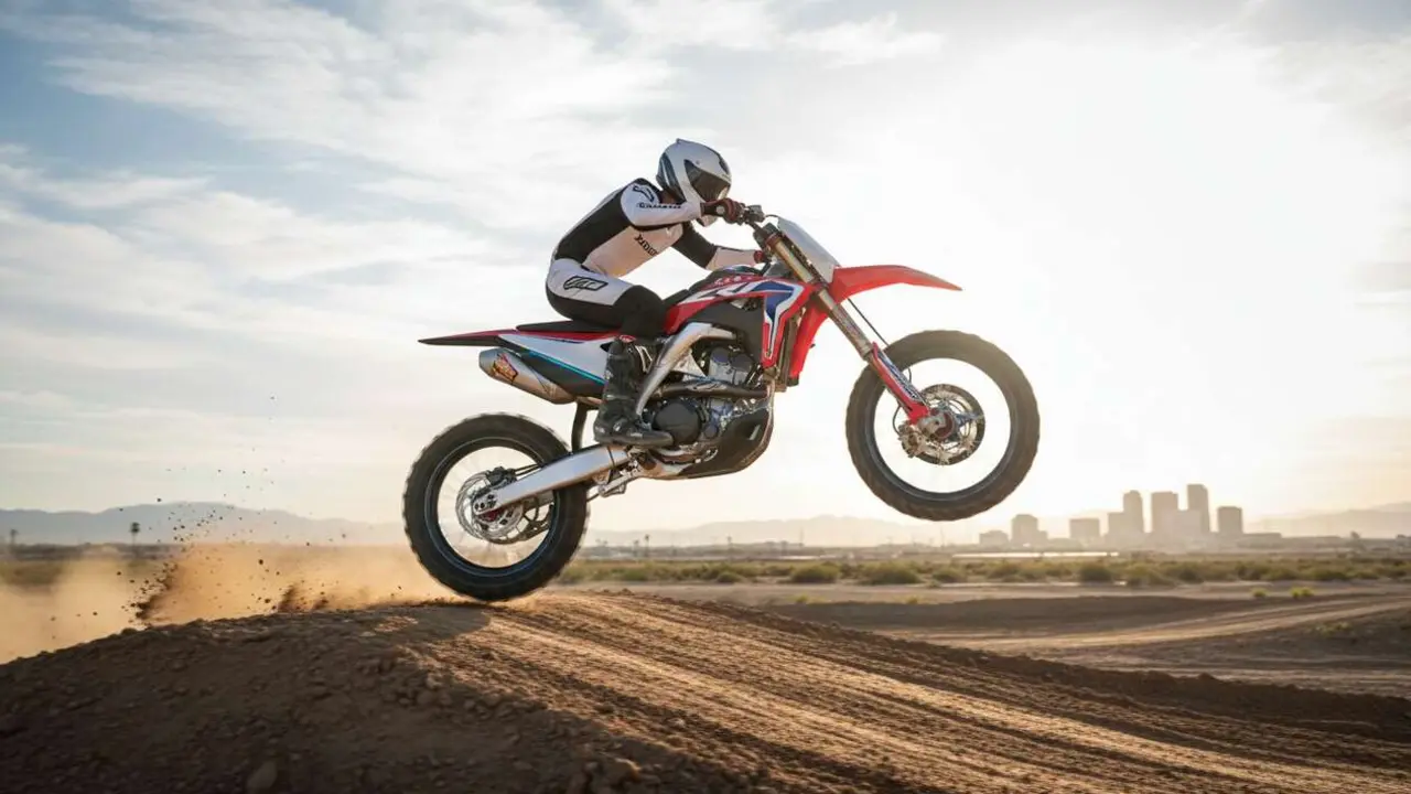  Honda CRF 2027 con filosof&iacute;a Kiwami destacada en la nueva revoluci&oacute;n de motos deportivas de Honda &mdash; Imagen generada por IA 