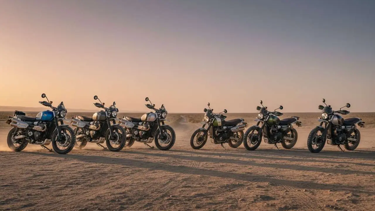  Triumph 2026 presenta siete Scramblers &uacute;nicas e innovadoras que transforman el mundo de las motocicletas cl&aacute;sicas &mdash; Imagen generada por IA 