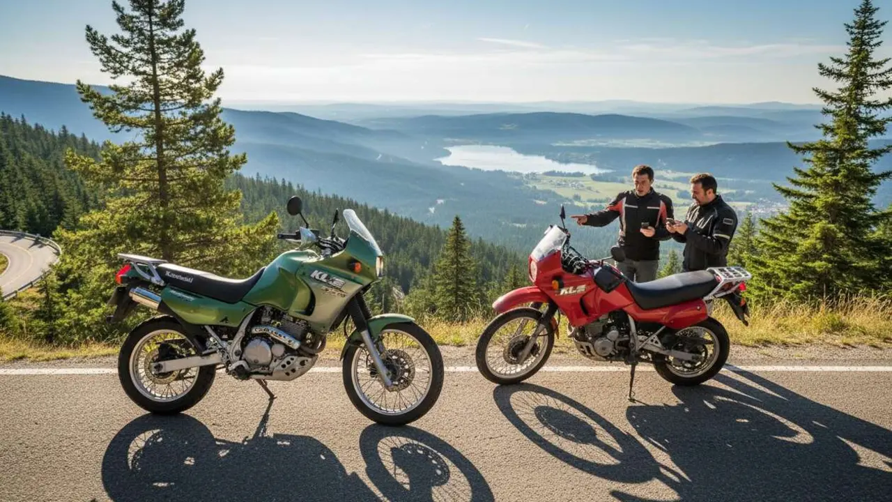  Kawasaki KLE 500 en detalle con su precio y comparaci&oacute;n que sorprende a los fans del motor y la competici&oacute;n &mdash; Imagen generada por IA 