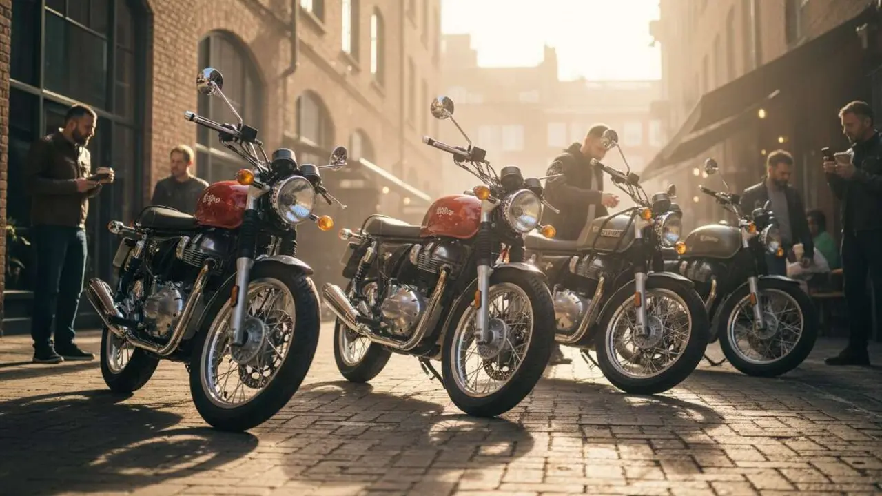  Ventas de motos Royal Enfield aumentan un 15% en mayo gracias a los modelos m&aacute;s vendidos y populares del mercado &mdash; Imagen generada por IA 