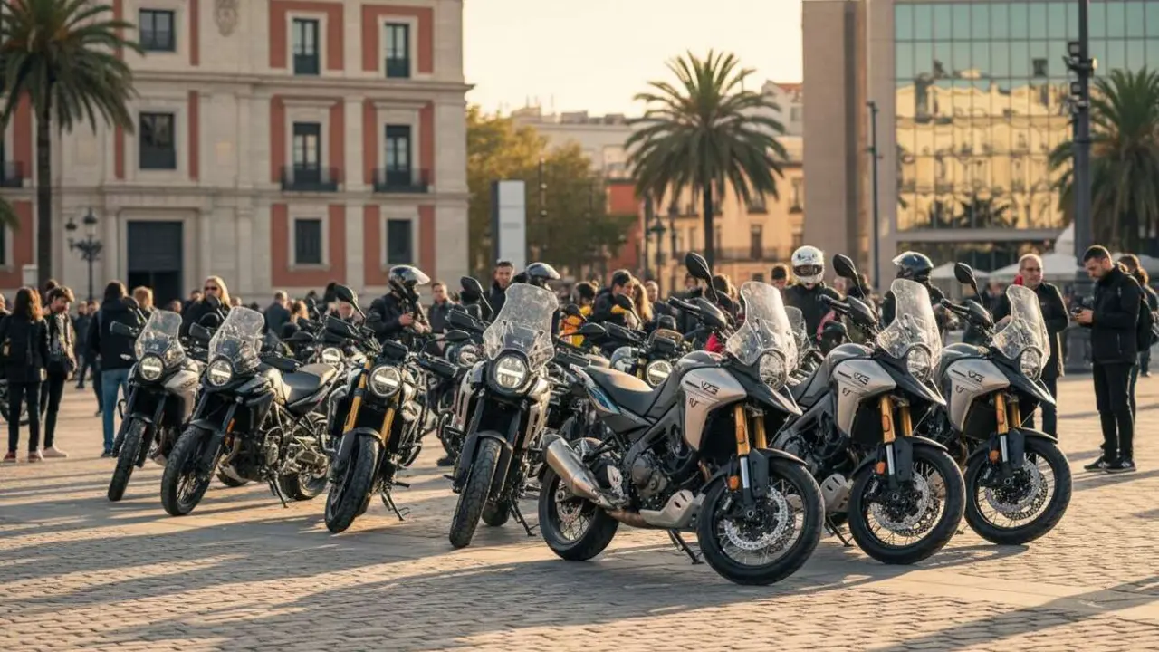  Motocicleta Voge en acci&oacute;n destacando la innovaci&oacute;n y el dise&ntilde;o revolucionario en el mercado de motos en Espa&ntilde;a &mdash; Imagen generada por IA 