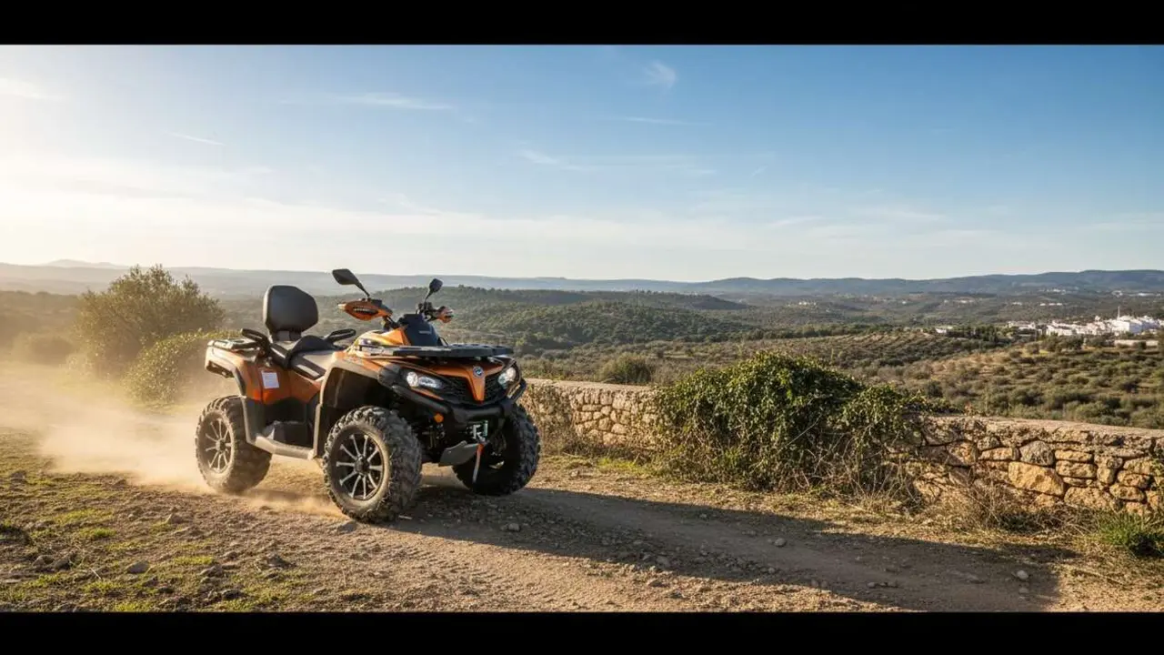  CFMOTO CFORCE 800 en Espa&ntilde;a mostrando su potente motor y dise&ntilde;o moderno para aventuras todoterreno &mdash; Imagen generada por IA 