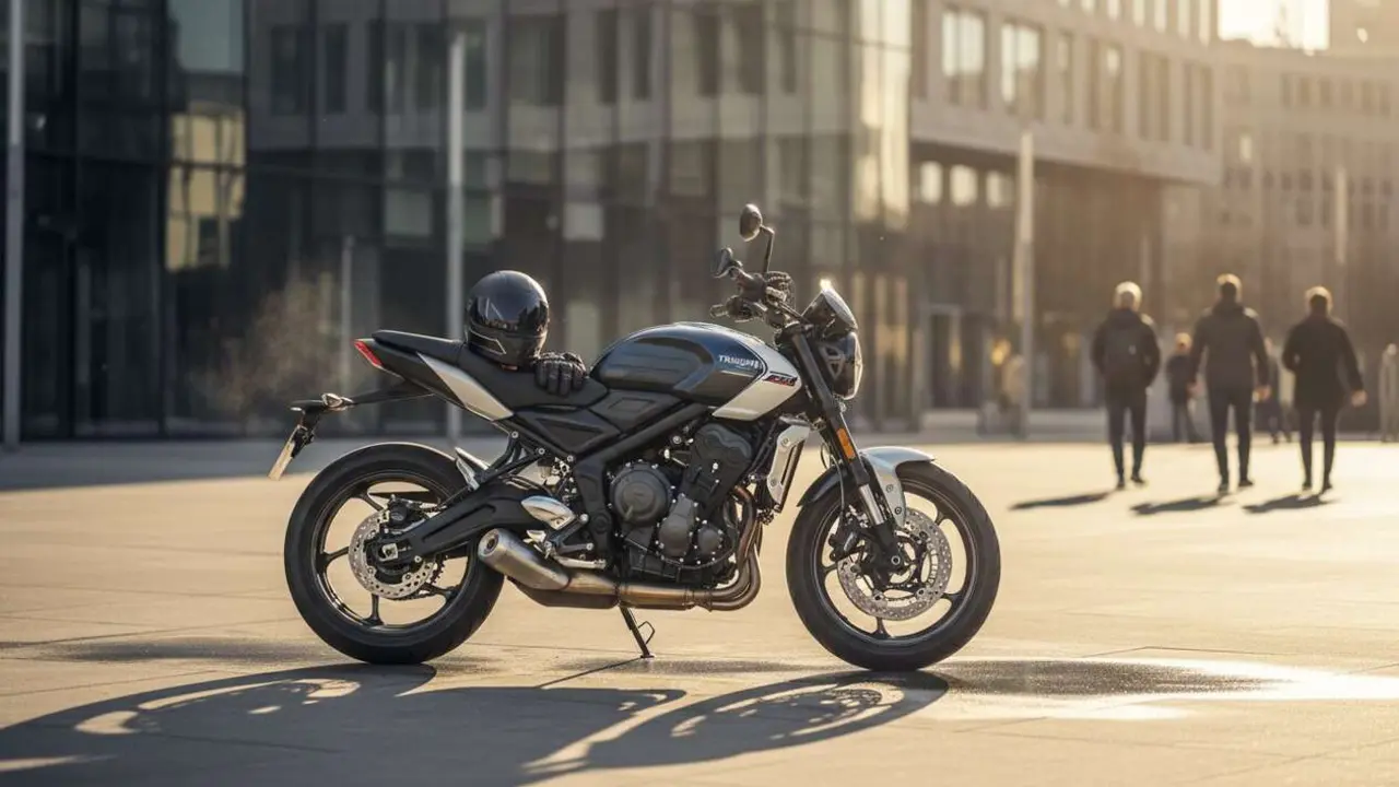  Nueva Triumph Trident 660 2026 con tecnolog&iacute;a avanzada y potencia emocionante desde 8295 euros &mdash; Imagen generada por IA 
