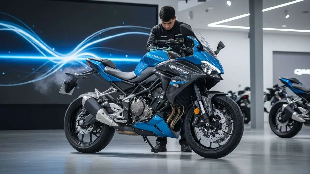  Nueva deportiva QJMotor 125 CV con cambio autom&aacute;tico que redefine el rendimiento y la comodidad en motos deportivas &mdash; Imagen generada por IA 
