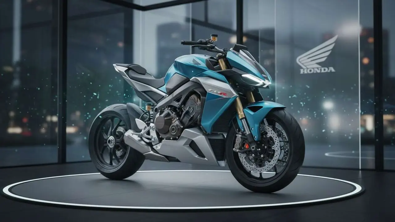  Honda V3R con compresor el&eacute;ctrico innovador que revoluciona el mundo de las motos deportivas &mdash; Imagen generada por IA 