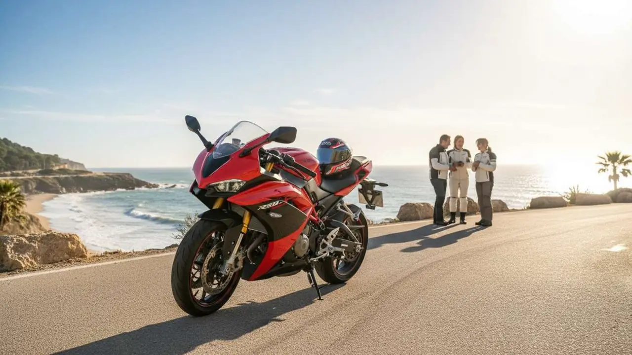 Kove 350RR moto deportiva A2 destacada en Espa&ntilde;a con dise&ntilde;o moderno y rendimiento excepcional &mdash; Imagen generada por IA 