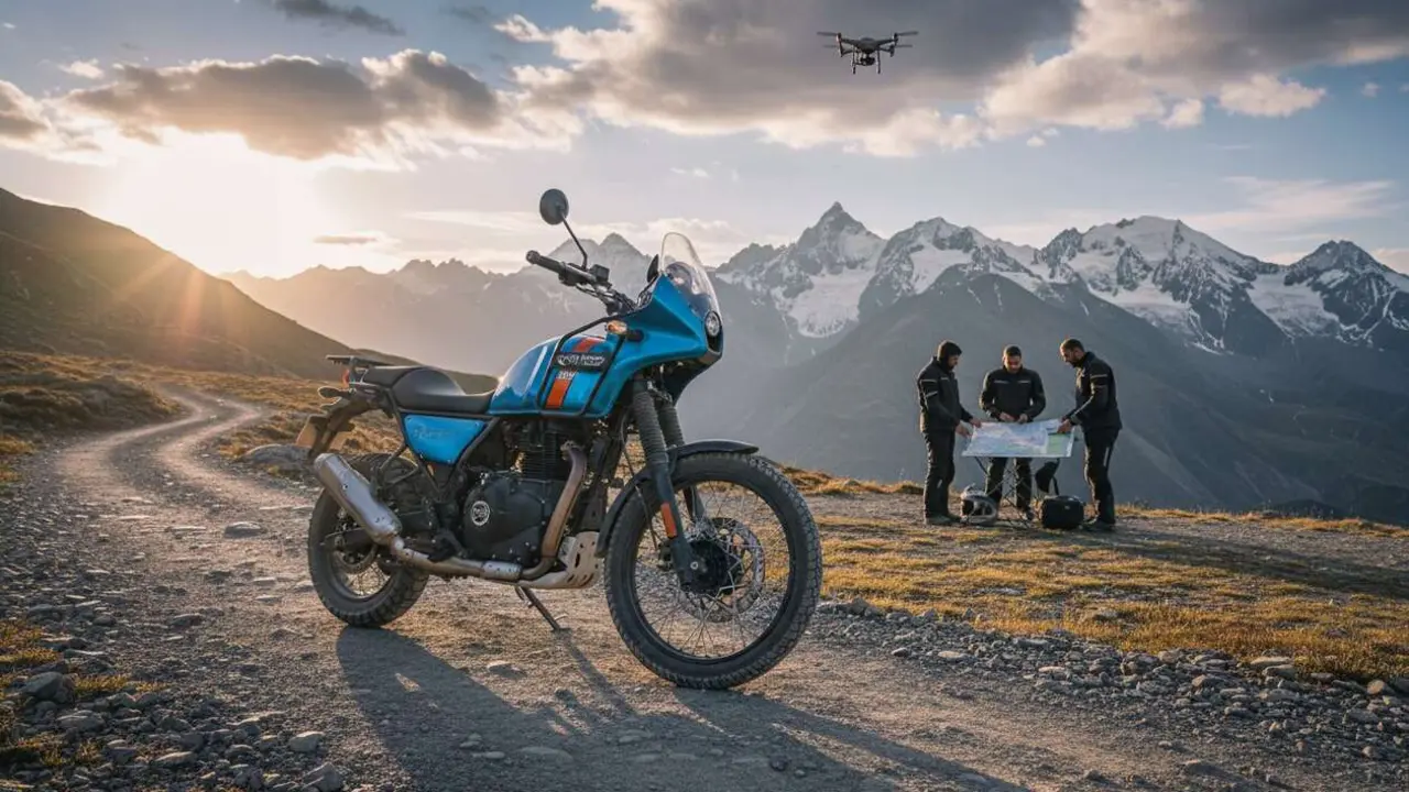 Royal Enfield Himalayan 450 2026 mostrando dise&ntilde;o moderno y detalles destacados de precio y novedades actualizadas &mdash; Imagen generada por IA 