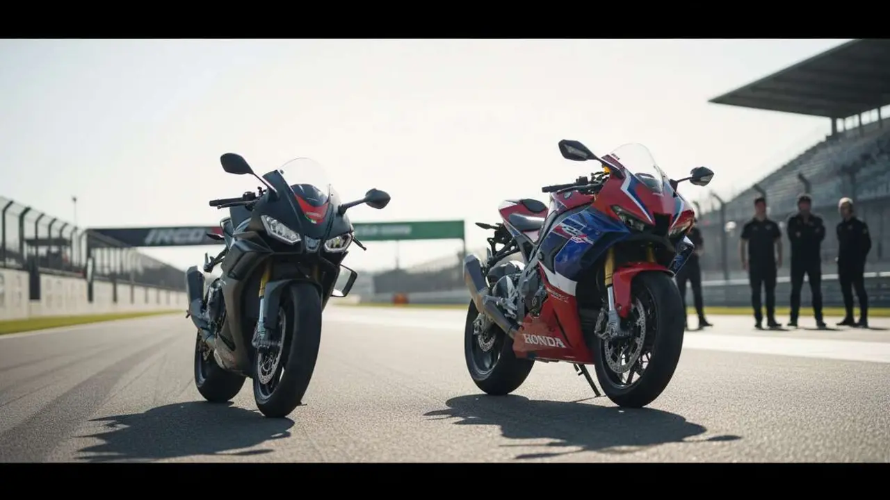  Aprilia como nuevo rival de Honda en motos deportivas destaca el auge de la competencia en el sector motociclista &mdash; Imagen generada por IA 