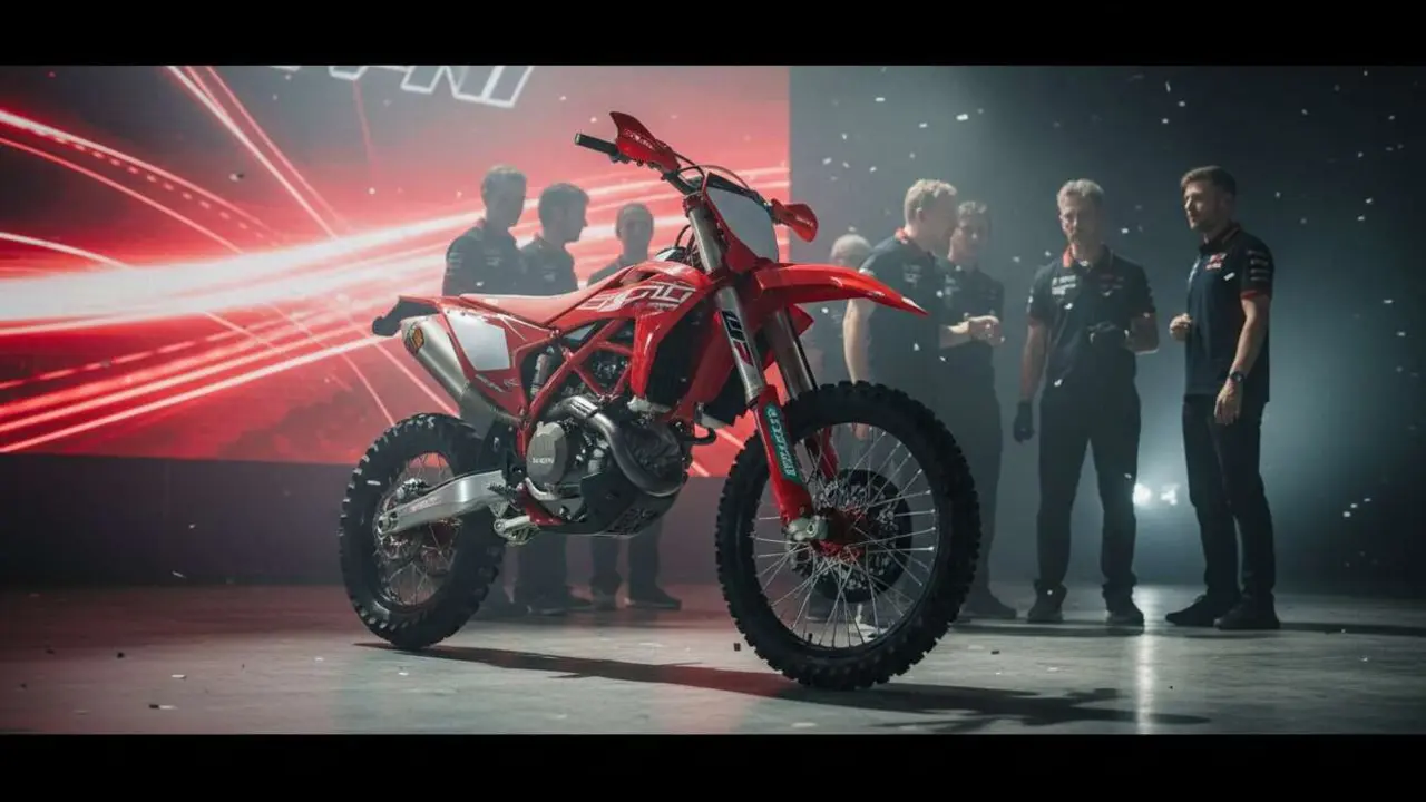  Ducati Desmo250 MX 2027 en acci&oacute;n revolucionando las competencias de motocross MX2 con potencia y adrenalina m&aacute;xima &mdash; Imagen generada por IA 
