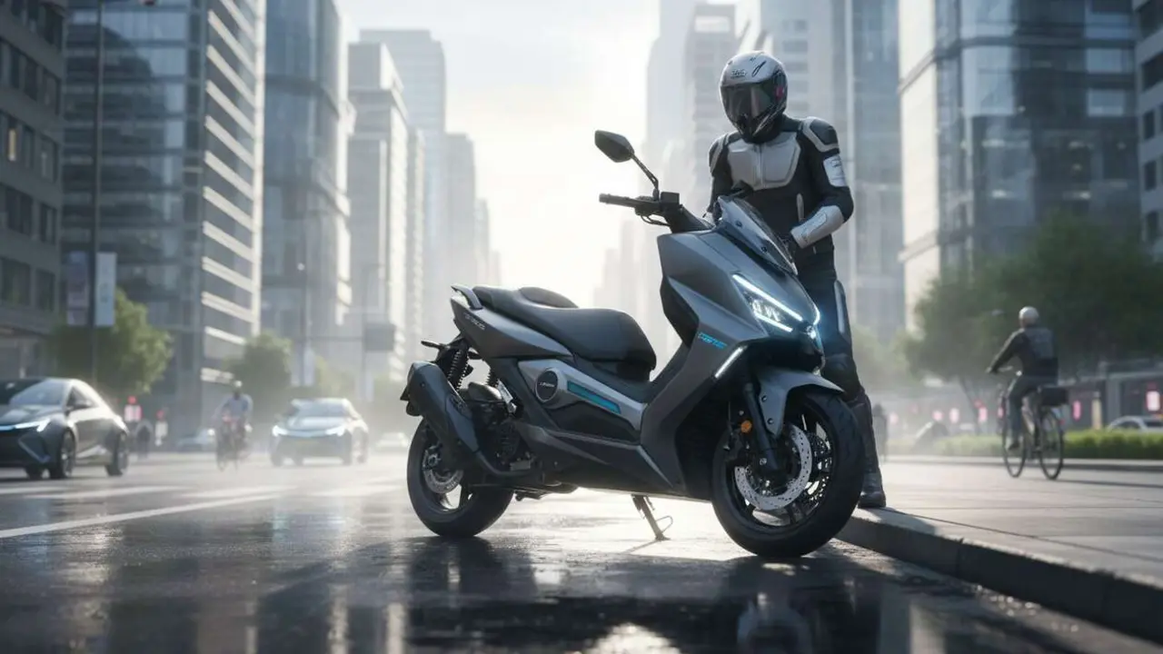  Scooter Zontes 368G ETC 2026 en acci&oacute;n, la innovaci&oacute;n que revoluciona la movilidad urbana y el mercado de scooters &mdash; Imagen generada por IA 