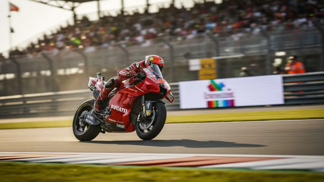  Ducati 2026 en MotoGP con Marc M&aacute;rquez como posible campe&oacute;n del mundo en la pr&oacute;xima temporada &mdash; Imagen generada por IA 