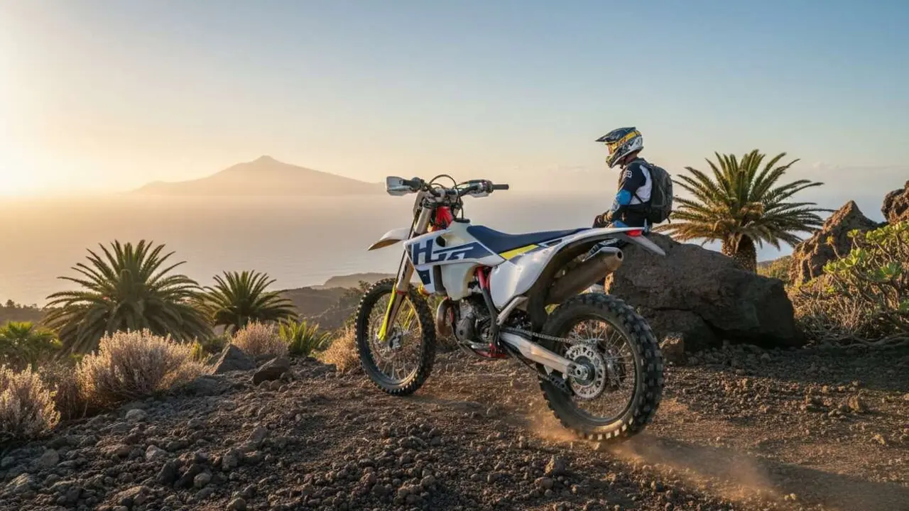  Husqvarna TE 300 MY2027 en Tenerife, la nueva moto off-road disponible para reserva anticipada &mdash; Imagen generada por IA 
