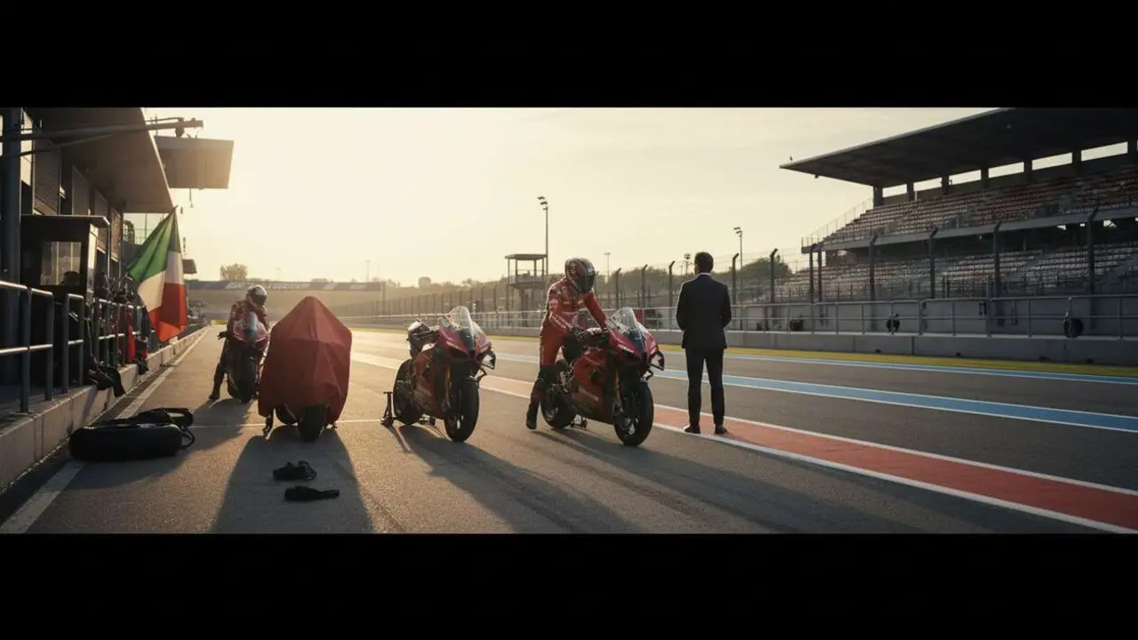  Ducati anuncia cambios en 2026 y sorprende al renunciar a pilotos italianos en MotoGP &mdash; Imagen generada por IA 