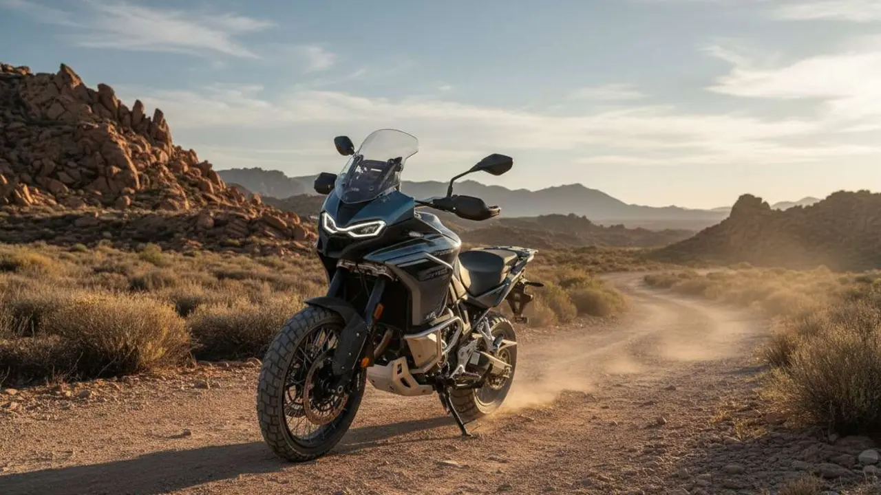  Motocicleta Zontes 703F 2026 para licencia A2, la trail china que revoluciona el mercado de motos ligeras &mdash; Imagen generada por IA 