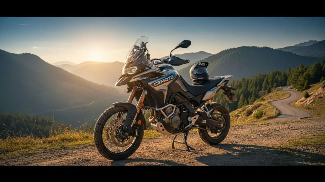  CFMOTO 800MT en acci&oacute;n, la moto ideal para la aventura sobre dos ruedas que estabas esperando &mdash; Imagen generada por IA 