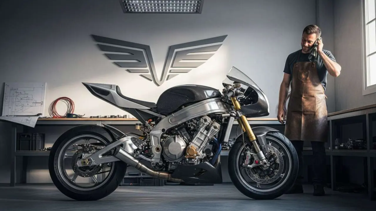  Motociclista construye una superbike de 183 CV para superar la espera del nuevo modelo Triumph &mdash; Imagen generada por IA 