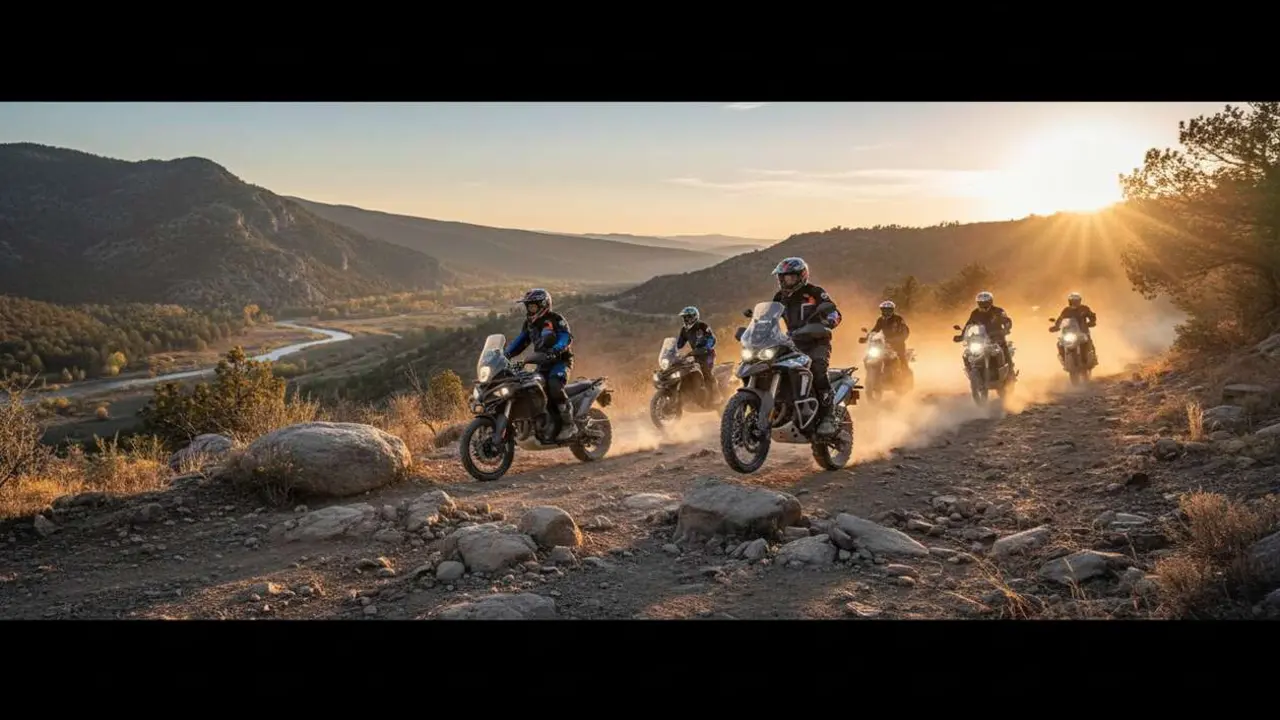  CFMOTO motos todo terreno mostrando su potencia y dise&ntilde;o innovador en plena acci&oacute;n off road &mdash; Imagen generada por IA 