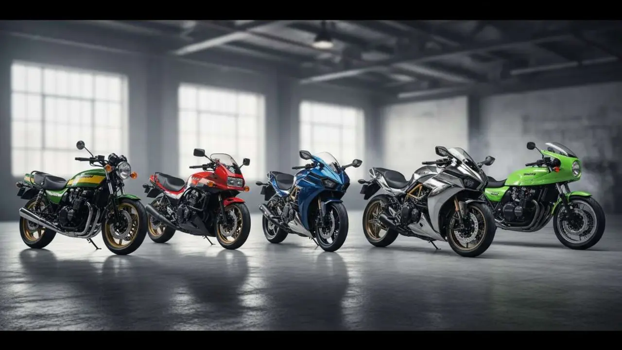  Las 5 motos Kawasaki legendarias que revolucionaron el motociclismo y dejaron un legado imborrable en la historia &mdash; Imagen generada por IA 