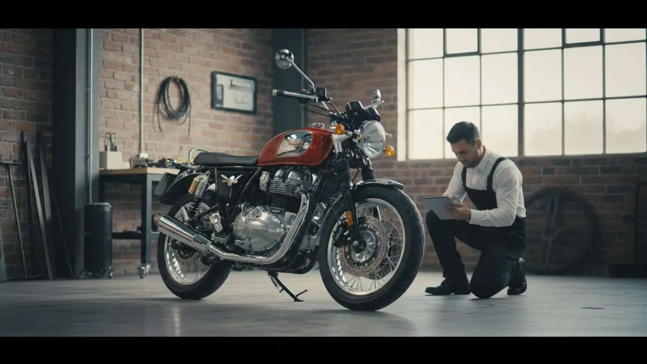  Motocicleta Royal Enfield con dise&ntilde;o vintage y tecnolog&iacute;a moderna que conquista a los amantes del estilo cl&aacute;sico &mdash; Imagen generada por IA 