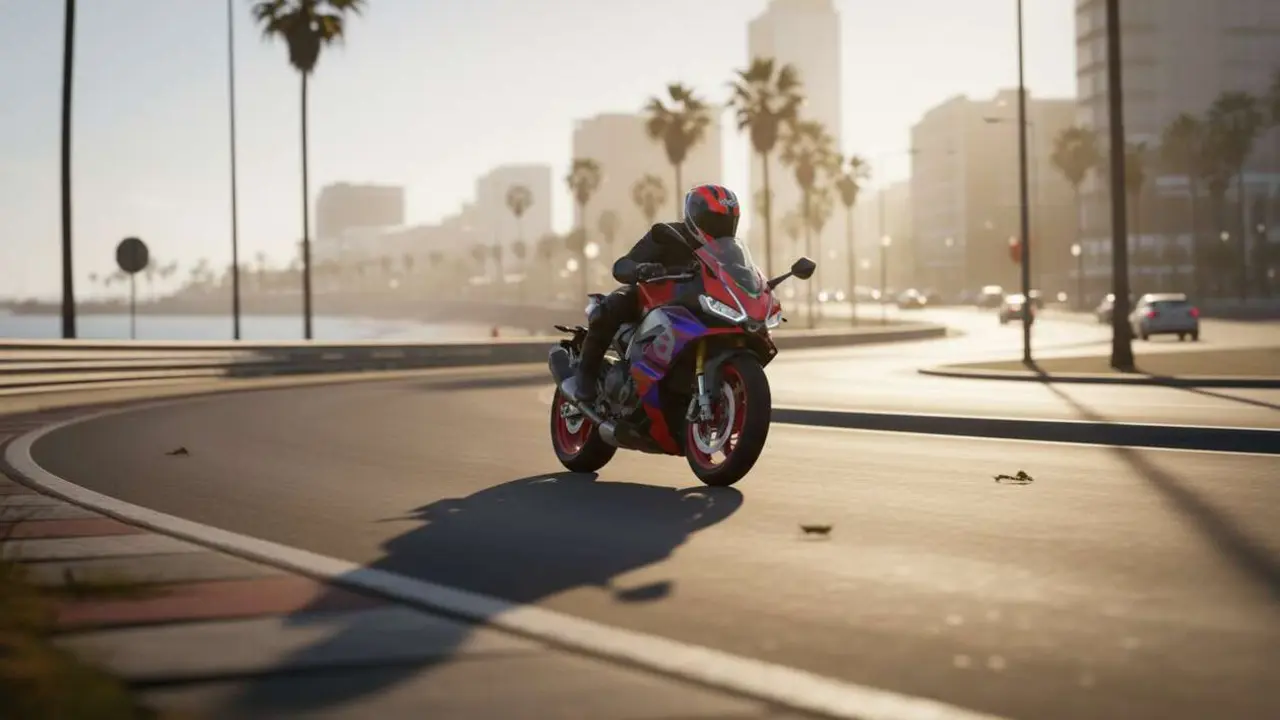  Aprilia RS 660 en acci&oacute;n mostrando su dise&ntilde;o revolucionario y rendimiento superior en calles y pistas &mdash; Imagen generada por IA 