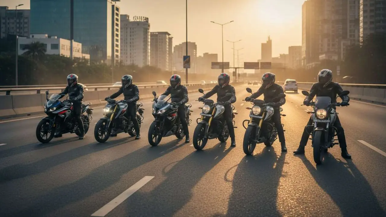  Las 5 motos Bajaj que est&aacute;n revolucionando el mercado de veh&iacute;culos en India y lideran la innovaci&oacute;n en 2026 &mdash; Imagen generada por IA 
