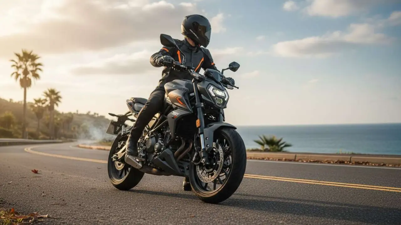  Moto Voge 500R en acci&oacute;n mostrando su dise&ntilde;o moderno y potencia ideal para conquistar la carretera con estilo &mdash; Imagen generada por IA 
