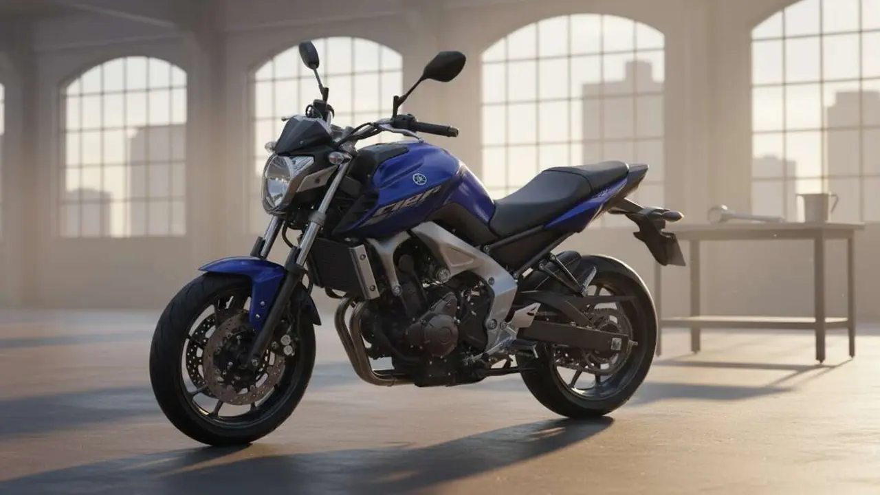  Yamaha FZ Blue Flex motocicleta econ&oacute;mica que funciona con alcohol desde 1100 euros modelo flexible y eficiente &mdash; Imagen generada por IA 