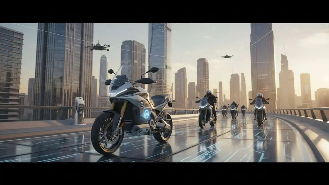  Voge 650DS moto el&eacute;ctrica destacada que impulsa la revoluci&oacute;n en la movilidad sostenible y el futuro del transporte &mdash; Imagen generada por IA 