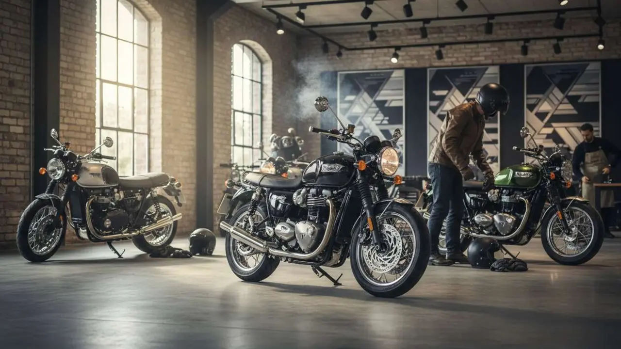  Triumph domina el mercado de motos cl&aacute;sicas en 2026 con dise&ntilde;o y tecnolog&iacute;a excepcionales &mdash; Imagen generada por IA 