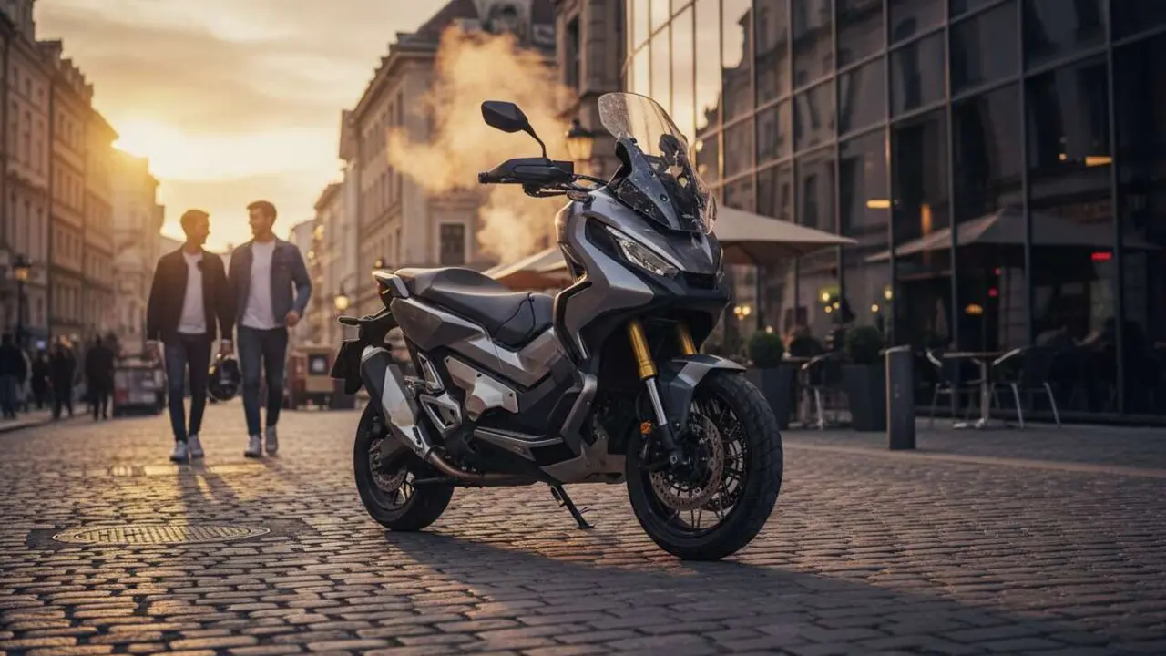  Honda X-ADV en acci&oacute;n, el scooter innovador que revoluciona la movilidad urbana con estilo y tecnolog&iacute;a avanzada &mdash; Imagen generada por IA 