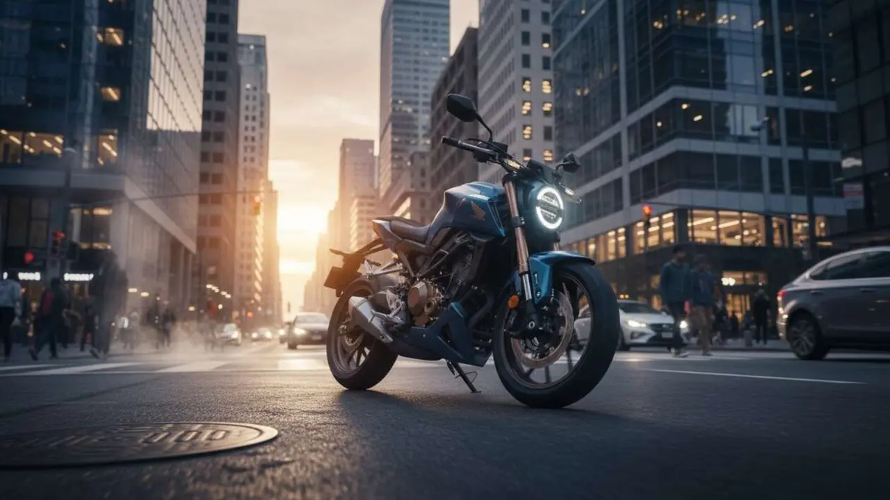  Honda CB125R 2026 en acci&oacute;n, la moto urbana que revolucionar&aacute; tu forma de moverte este a&ntilde;o &mdash; Imagen generada por IA 