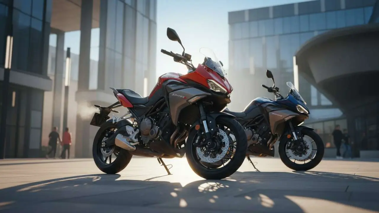  Moto Zontes 703 2026 tricil&iacute;ndrica innovadora con tecnolog&iacute;a avanzada y precio desde 6.488 euros &mdash; Imagen generada por IA 