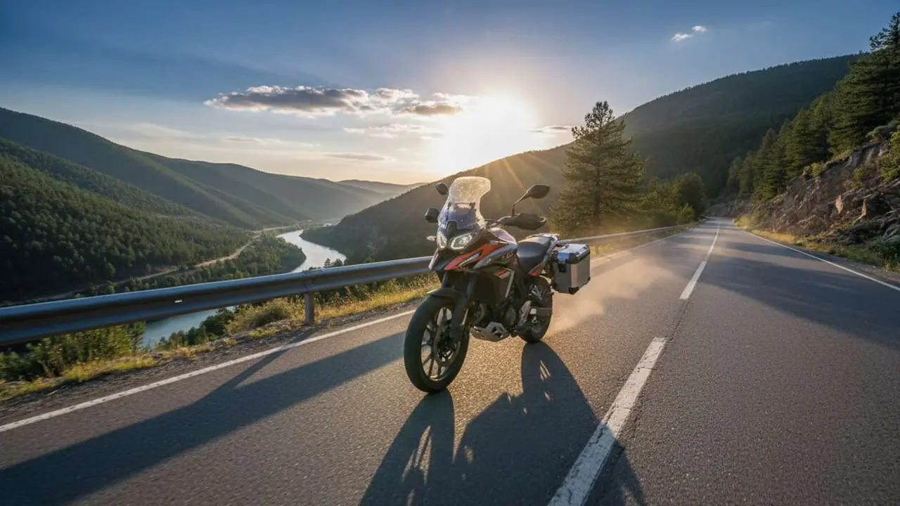  Voge 500DS 2026 en acci&oacute;n sobre carretera mostrando dise&ntilde;o y potencia imprescindible para motos modernas &mdash; Imagen generada por IA 