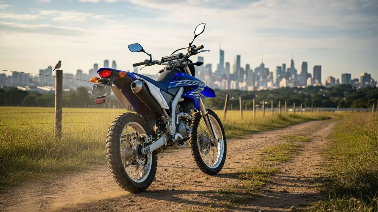  Yamaha WR125R en acci&oacute;n, perfecta para aventuras urbanas y rutas por campo sin perder rendimiento ni estilo &mdash; Imagen generada por IA 