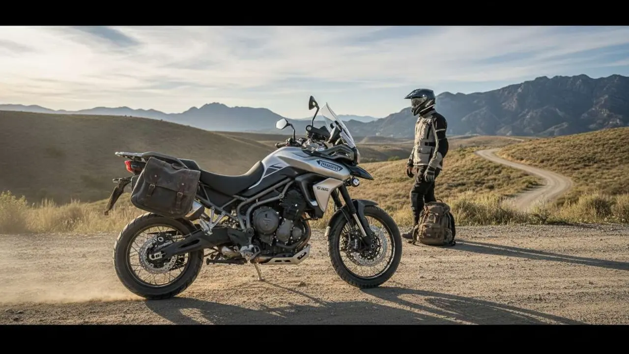  Triumph Tiger 900 GT en acci&oacute;n, la moto ideal para aventura y estilo desde 14.395 euros &mdash; Imagen generada por IA 