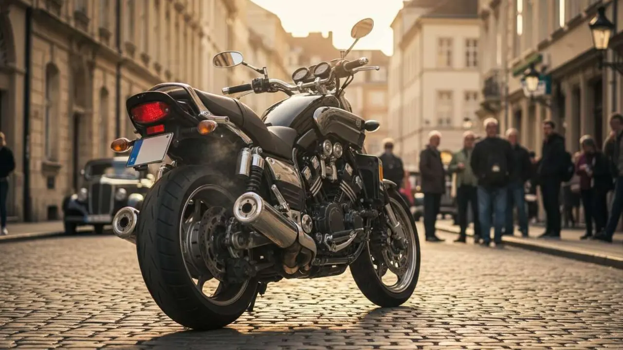  Yamaha V-Max 1700 en perfecto estado, la moto usada que m&aacute;s se revaloriza en el mercado actual &mdash; Imagen generada por IA 