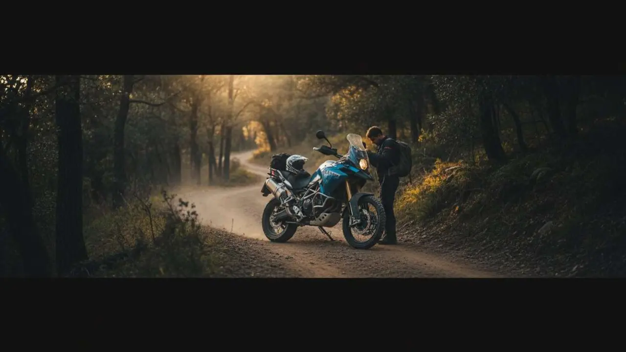  Moto Morini Alltrhike en acci&oacute;n, una moto trail accesible con un precio desde 5.990 euros para aventureros &mdash; Imagen generada por IA 