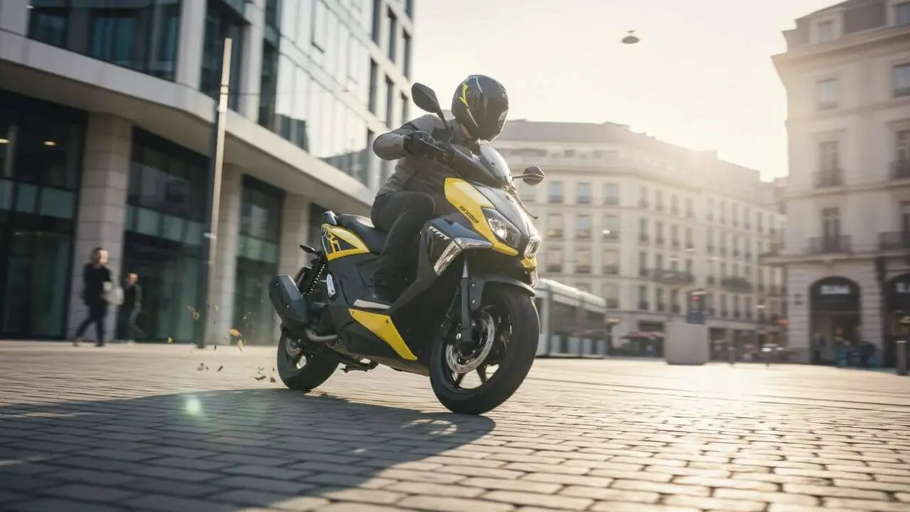 MITT T-Rox 125 2026 destacada scooter urbana moderna y eficiente para la movilidad en la ciudad &mdash; Imagen generada por IA 