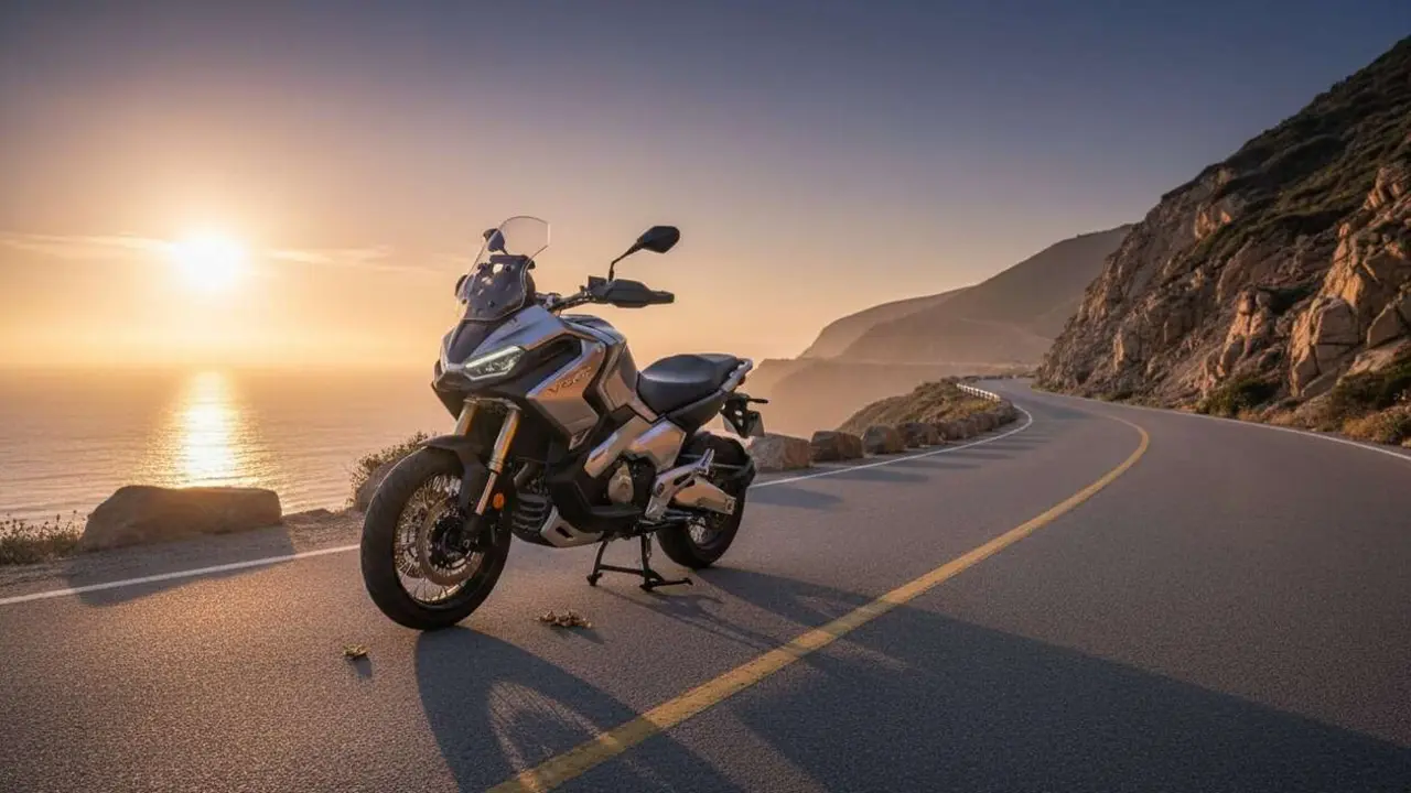  Voge moto que fusiona el esp&iacute;ritu X-ADV con un motor econ&oacute;mico para una conducci&oacute;n eficiente y aventurera &mdash; Imagen generada por IA 