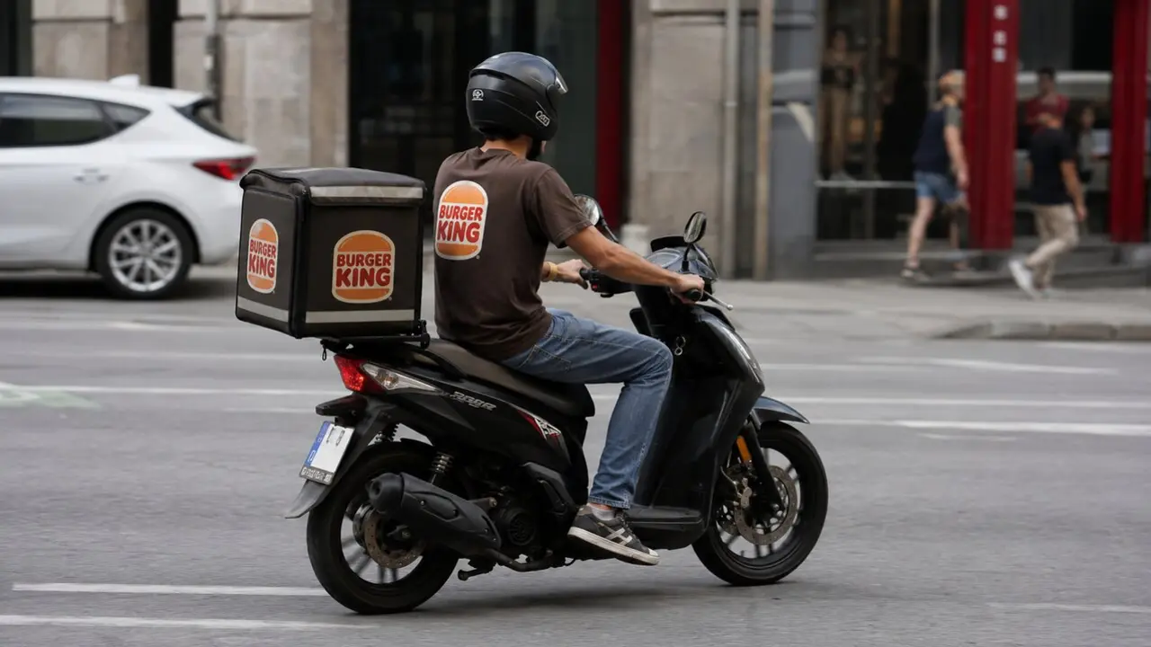 El repartidor del Burger King