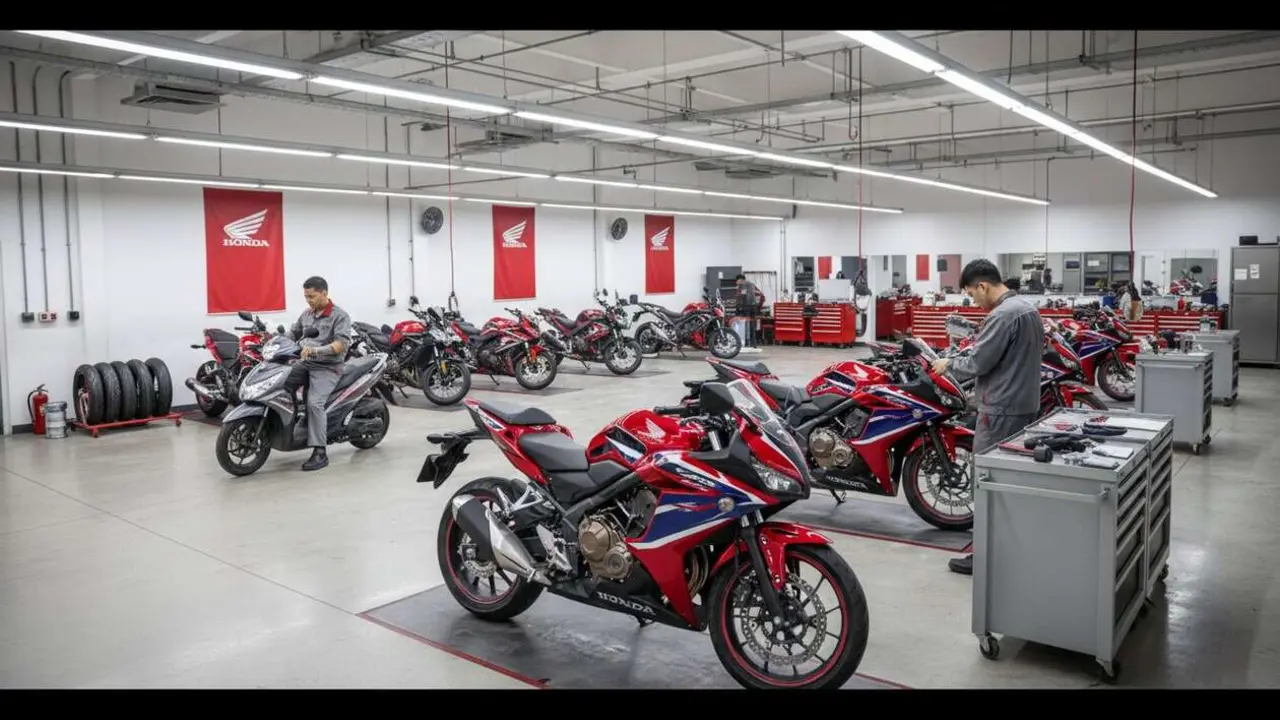  Honda llama a revisi&oacute;n 44.000 motos por fallo en el manillar para garantizar la seguridad de los conductores &mdash; Imagen generada por IA 