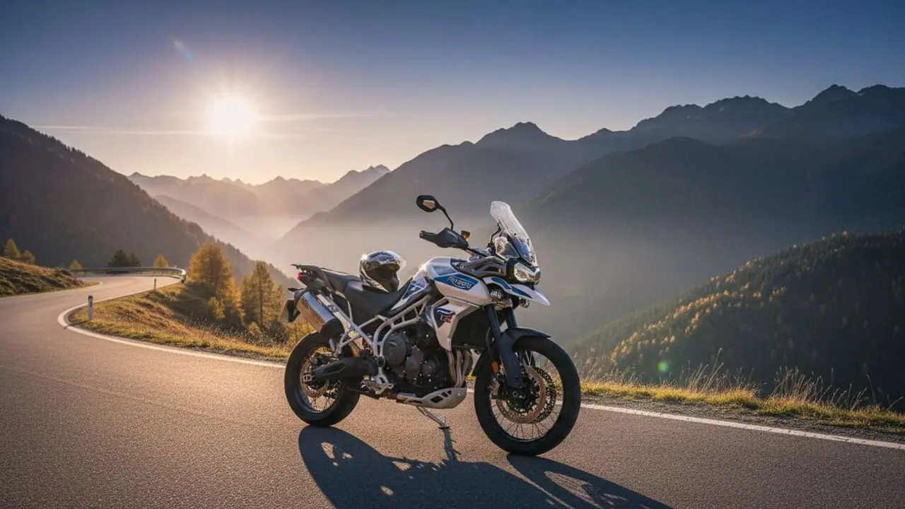  Triumph Tiger 900 Alpine Edition 2026 en color rojo y detalles exclusivos desde 16.795 euros precio oficial de lanzamiento &mdash; Imagen generada por IA 