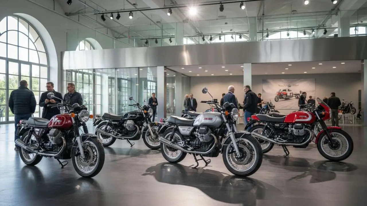  Las mejores 5 motos Moto Guzzi cl&aacute;sicas que todo coleccionista apasionado debe conocer y valorar hoy - Imagen generada por IA 