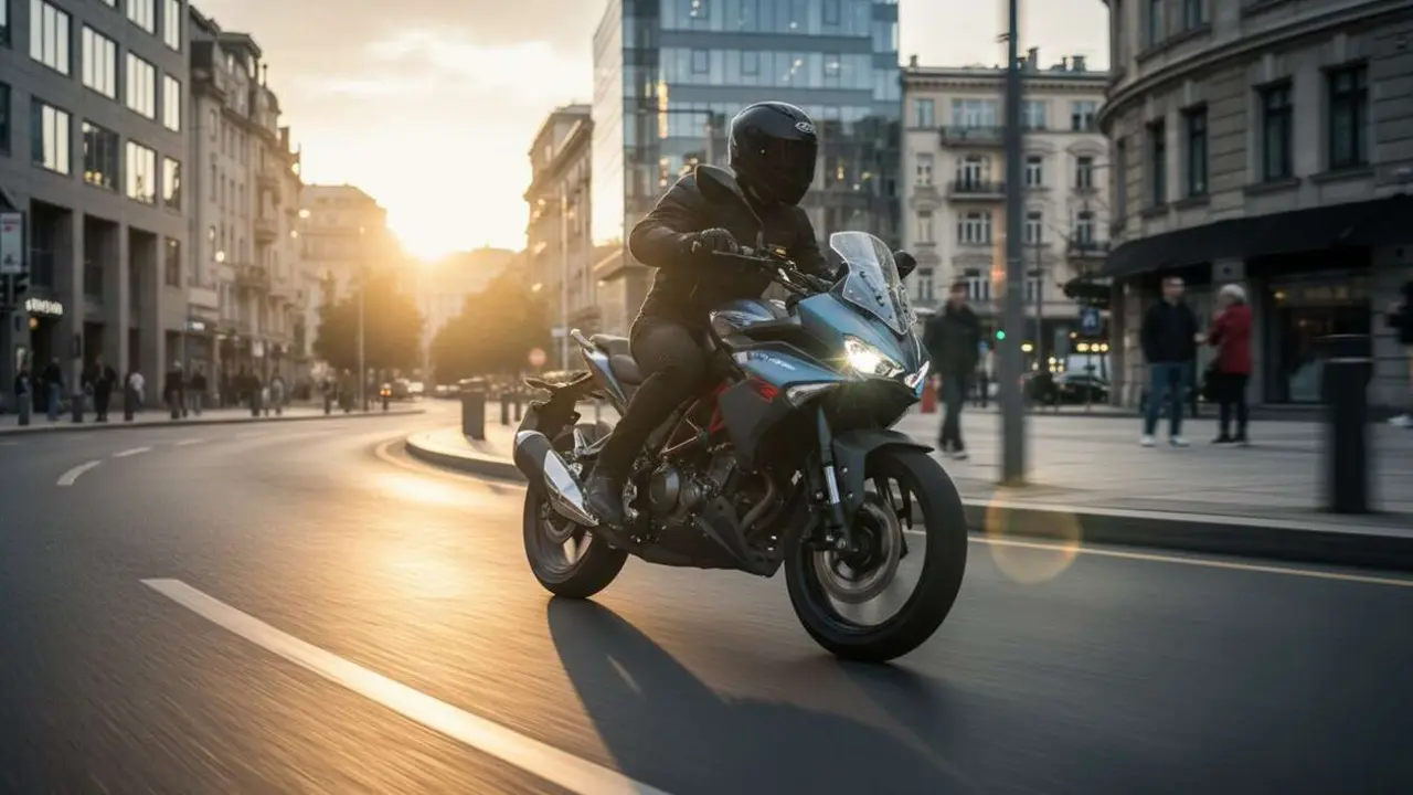  QJMOTOR ATR 125 revolucionando las motos urbanas con dise&ntilde;os modernos y alto rendimiento para la ciudad - Imagen generada por IA 