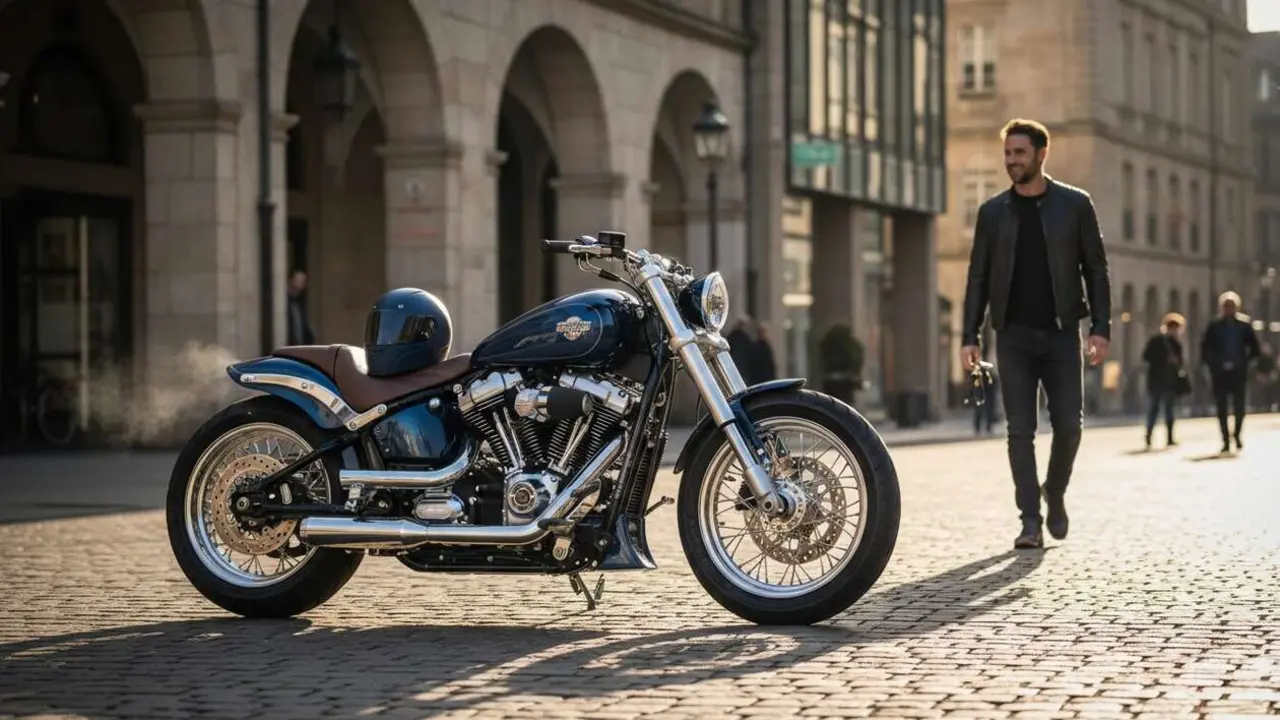  Harley Davidson 1900 cc modelo disponible para conducir con carnet B por 41.000 euros en Espa&ntilde;a - Imagen generada por IA 