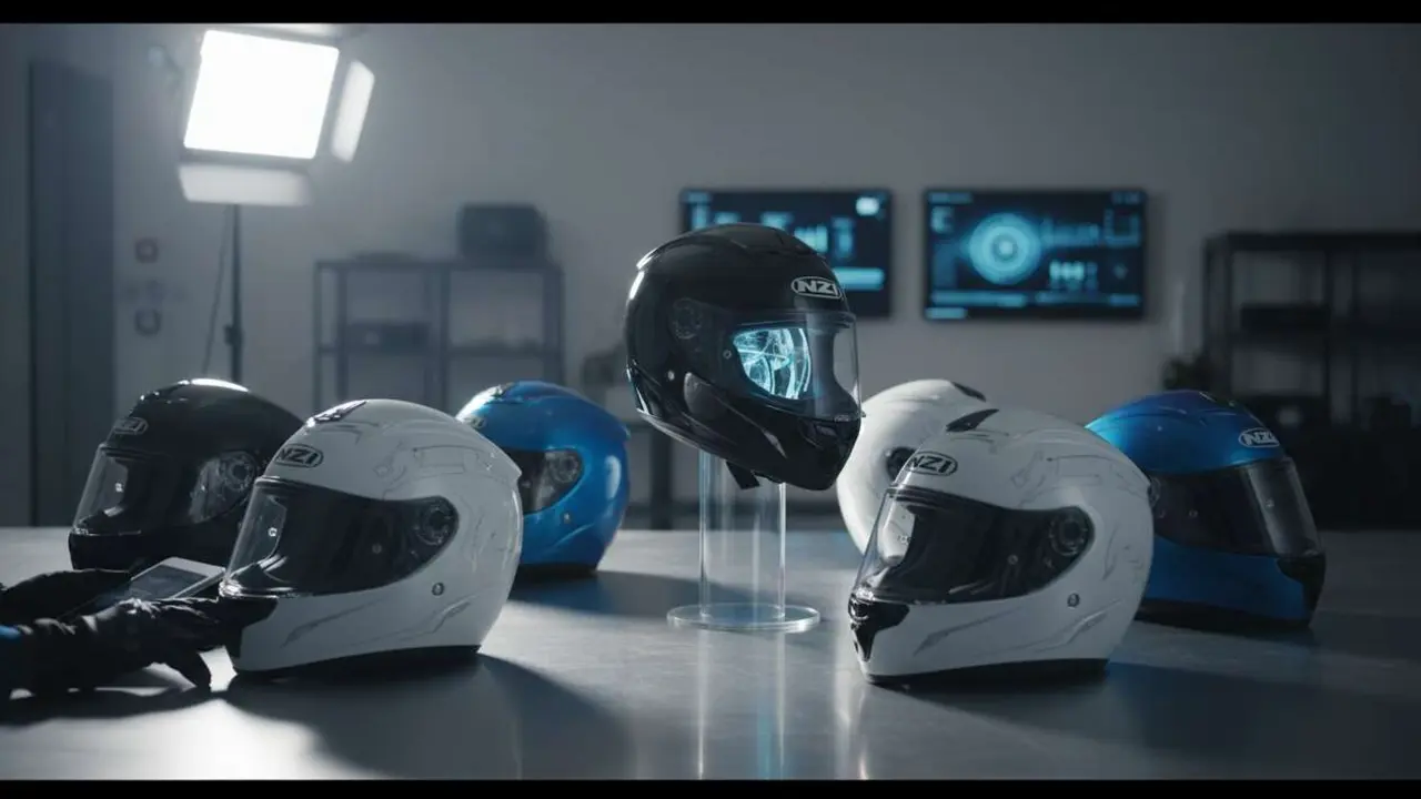  Cascos NZI con tecnolog&iacute;a innovadora impulsan un crecimiento del 32% en el mercado de seguridad vial - Imagen generada por IA 