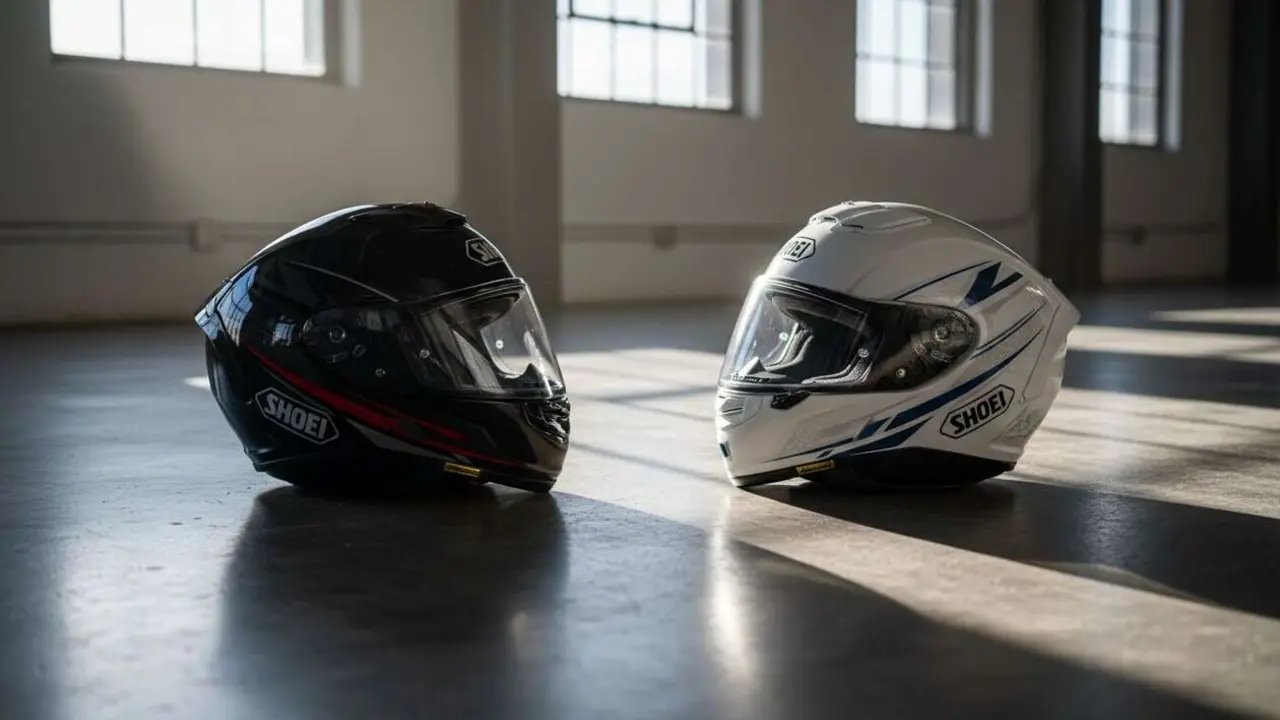  Comparativa detallada entre los cascos de moto Shoei NXR y GT-Air para elegir el mejor modelo para ti - Imagen generada por IA 