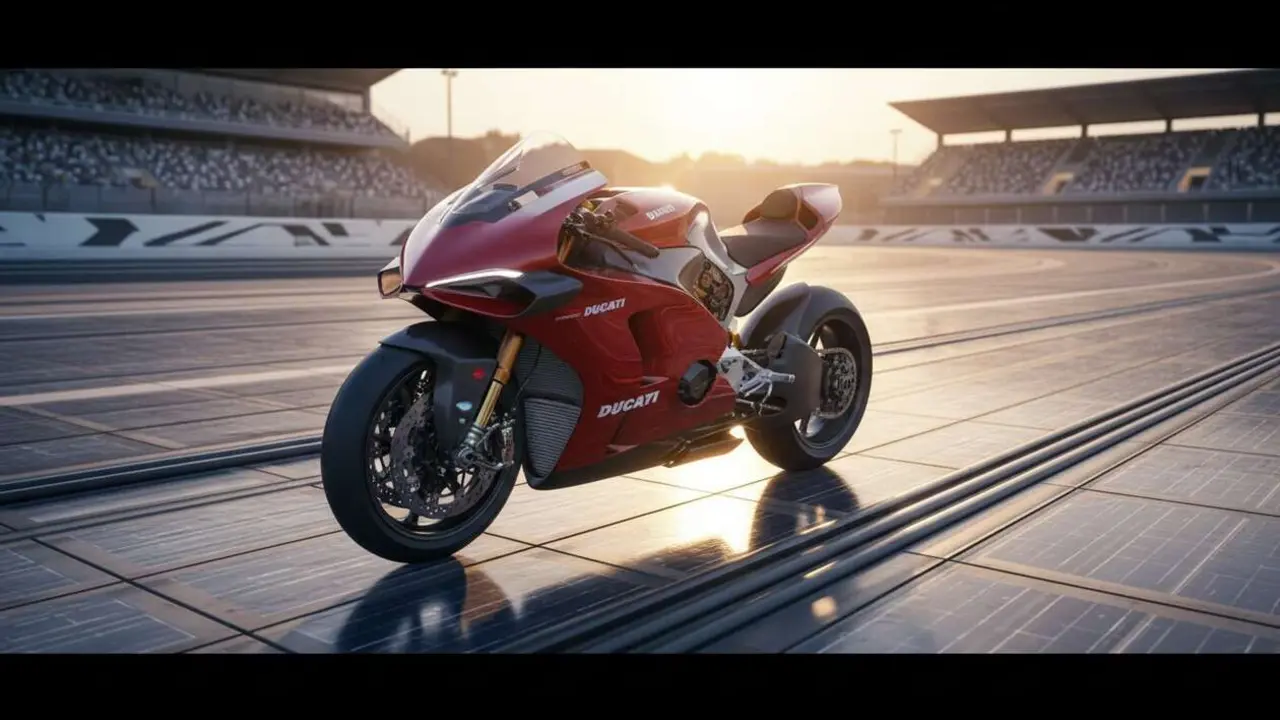  Ducati en MotoGP 2027 mostrando su ventaja innovadora que revolucionar&aacute; las carreras y el rendimiento en pista - Imagen generada por IA 